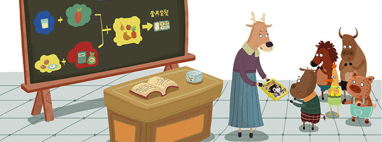 小牛学吃饭.jpg